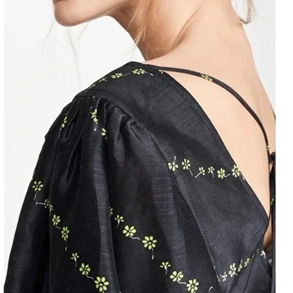 Ganni Linen & Silk Top Size M/US8/DK 38 - Picture 4 of 15